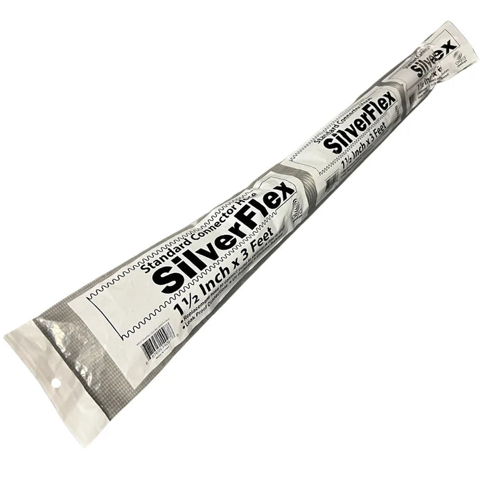 Oreq SilverFlex 1.5-inch by 3-foot swimming pool filter hose with standard connectors, displayed in its retail packaging