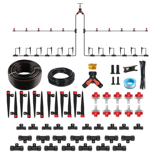 100FT Drip Irrigation System Kit for Raised Garden Beds & Backyard Gardens