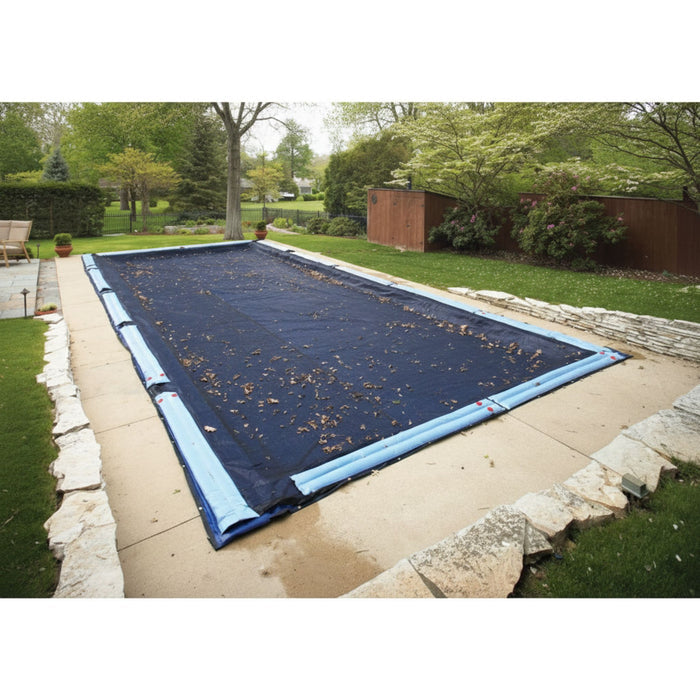 14' x 28' Rectangular Inground Leaf Net Pool Cover by Midwest Canvas (Cover Size: 18' x 32')