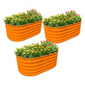 18" Tall 3x2 ft Galvanized Steel Kids Raised Garden Beds (Set of 3) - Anleolife