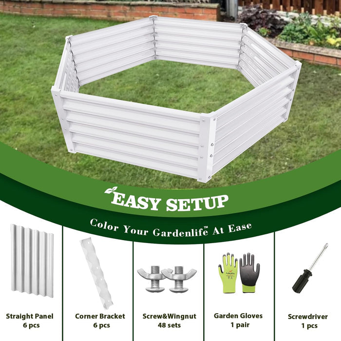 18" Tall 5.8x5 ft Easy Assembly Raised Garden Beds - Anleolife