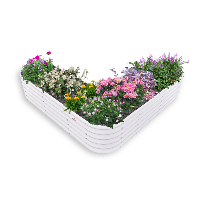 18" Tall 6x6 ft Heart Shape Raised Garden Bed - Anleolife