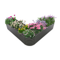 18" Tall 6x6 ft Rust-Resistant Raised Garden Bed - Anleolife