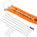 21ft Adjustable Telescoping Roof Rake Snow Removal Tool ,with 25" Blade & Slide Cloth,Roll Wheels, Anti-Slip Handle - Anleolife
