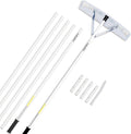 21FT Telescoping Snow Roof Rake Shovel Aluminum Tube Non-Slip Handle with Extendable Poles - Anleolife