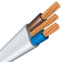 25M of 6242Y1.5mm Twin & Earth Flat Grey PVC Mains Electricity Cable