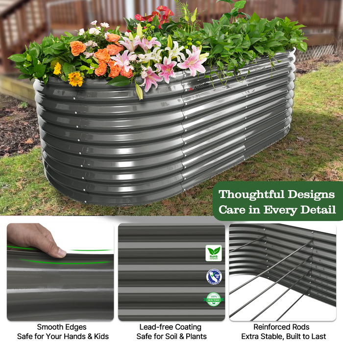 30" Extra Tall 8x4 ft Modular Raised Garden Bed