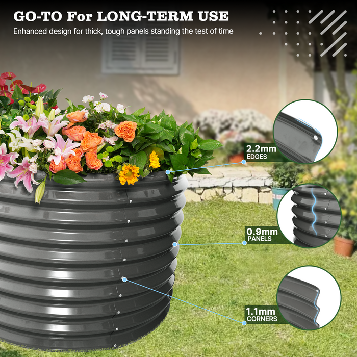 30" Extra Tall 8x4 ft Modular Raised Garden Bed
