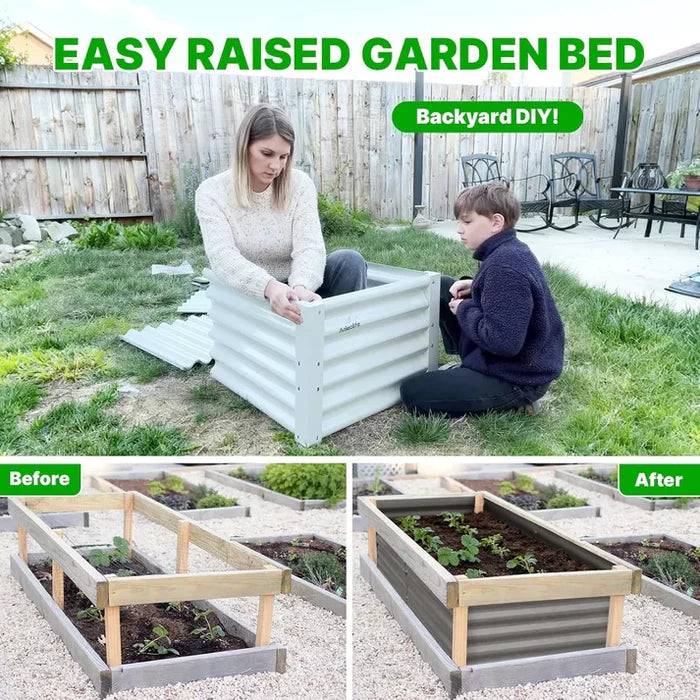 4-Pack Corner Brackets for 18" Tall DIY Garden Beds