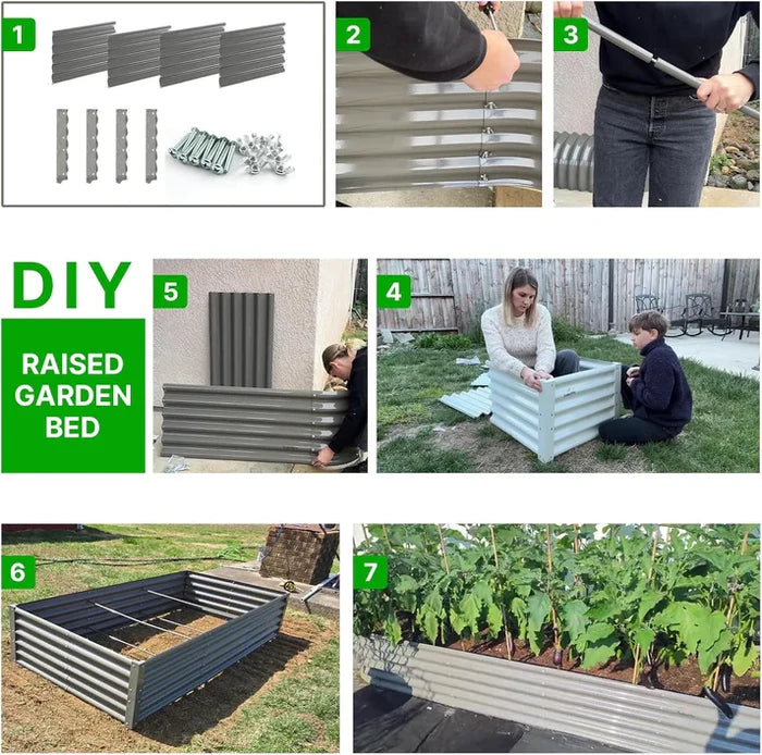 4-Pack Corner Brackets for 18" Tall DIY Garden Beds
