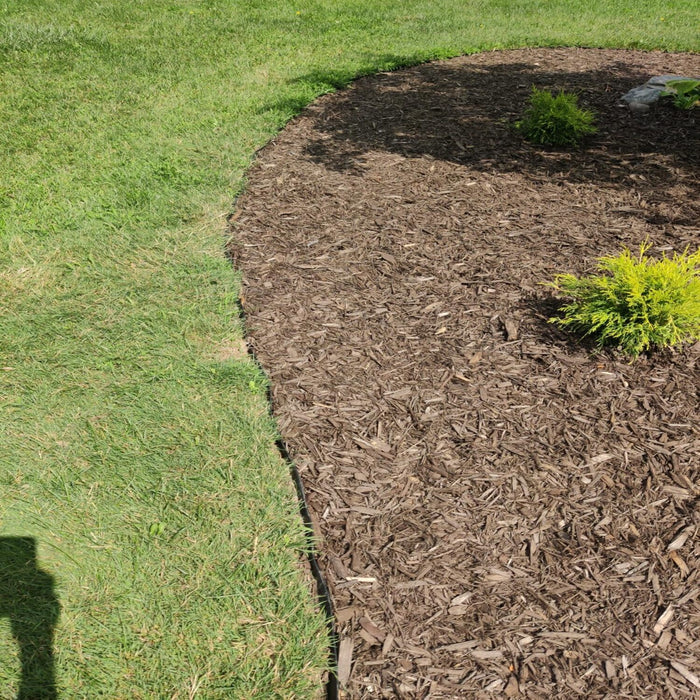6" x 40" Galvanized Steel Garden Edging, 6-Pack (20FT Total), Powder coating, Gloves & Stakes - Green - Anleolife