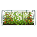 6.0×3.1×2.8 FT Garden Tunnel Trellis with Waterproof PE Net Cover