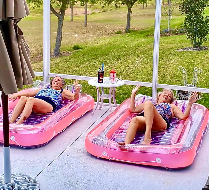 71" Pink SunTan Tub by Swimline 9052