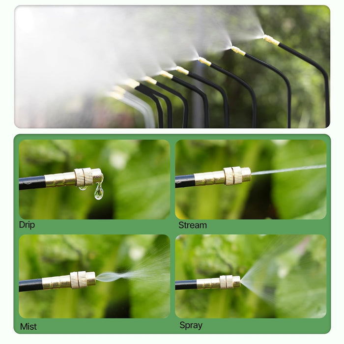 82.4FT Automatic Drip Irrigation Kit with Timer for Raised Beds, Garden & Lawn