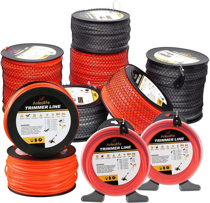 Anleolife Basic Square Trimmer Line .155'' x 260ft, 3lb - Anleolife