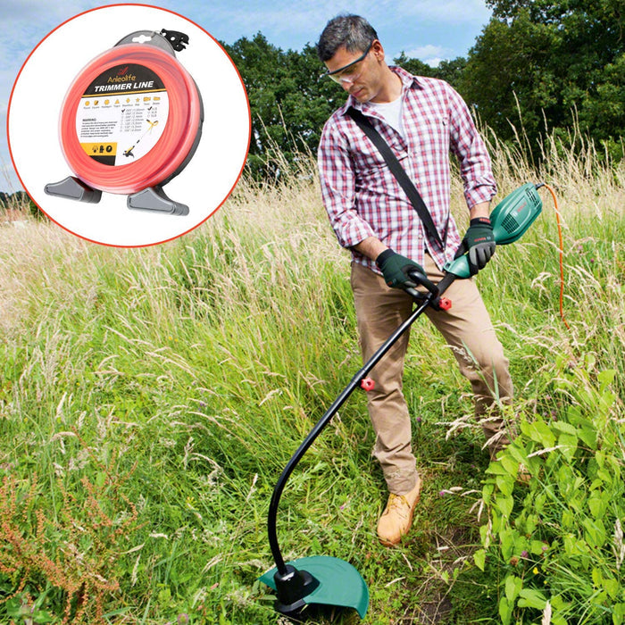Anleolife Commercial Square Trimmer Line .065'' x 370ft, 1lb - Anleolife