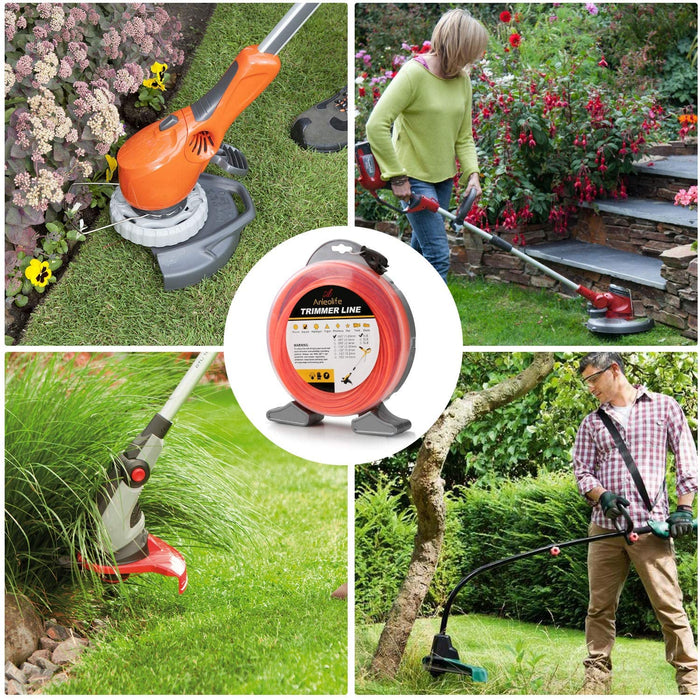 Anleolife Commercial Square Trimmer Line .065'' x 370ft, 1lb - Anleolife