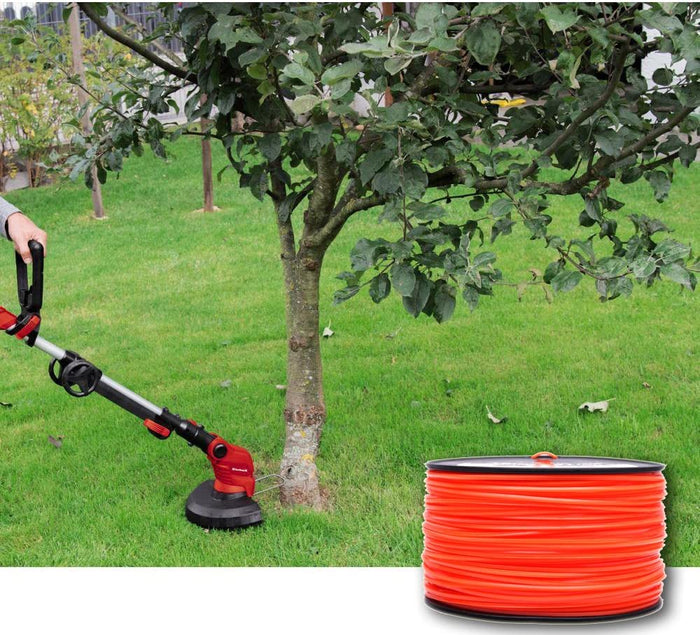 Anleolife Commercial Square Trimmer Line .130'' x 420ft, 3lb Orange - Anleolife