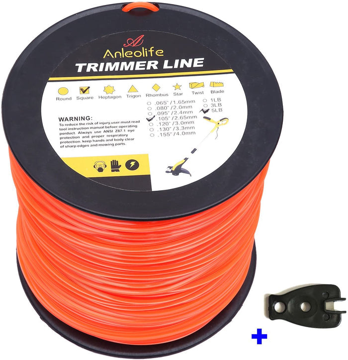 Anleolife Commercial Trimmer Line .105-Inch (5lbs per roll) - Anleolife