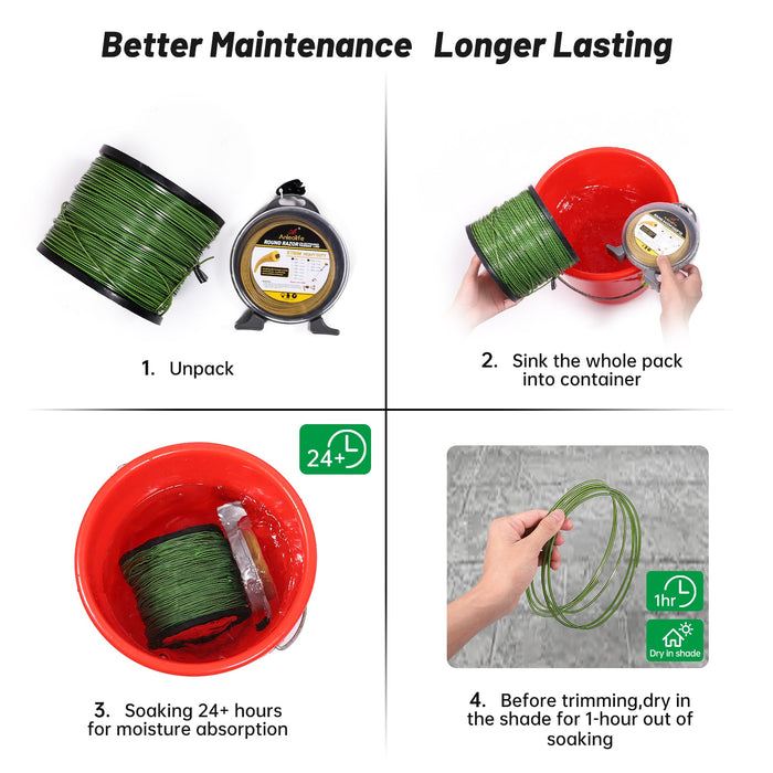 Anleolife Octa-Twisted .155-Inch Trimmer Line - Anleolife