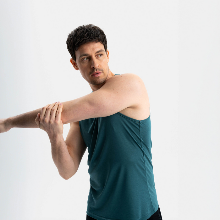 ANSWER | Sleeveless Sport Shirt | Deep Sea Green