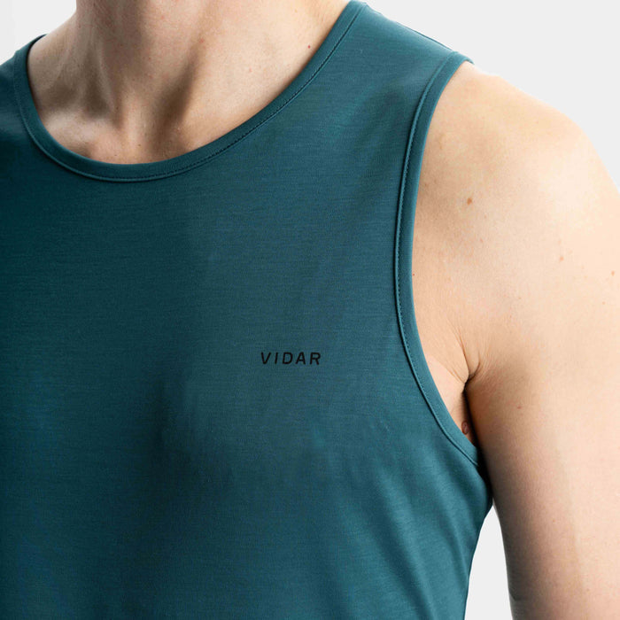 ANSWER | Sleeveless Sport Shirt | Deep Sea Green