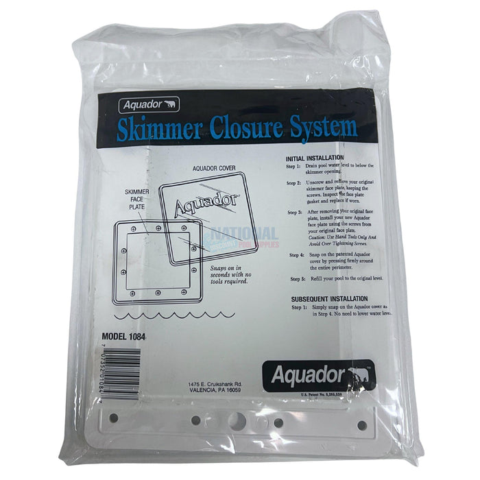 Aquador Skimmer Closure system 1084