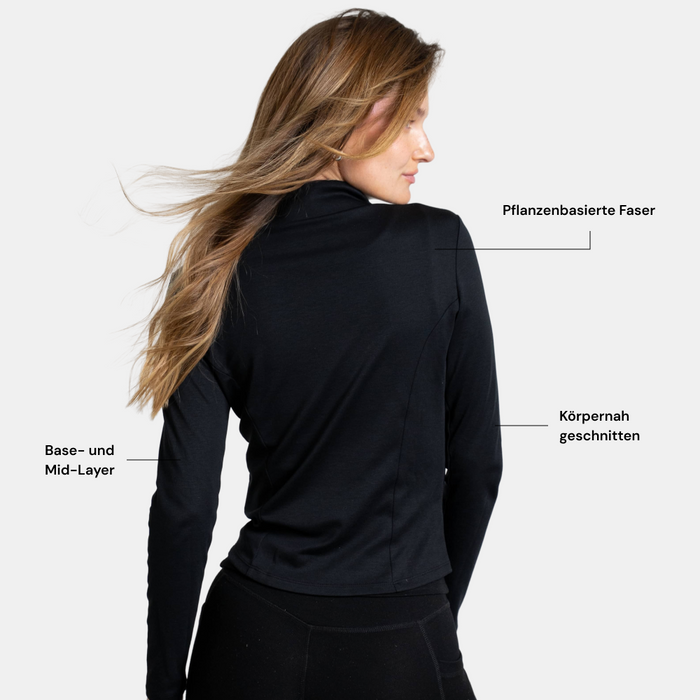 AURA | Natural Full-Zip | Black