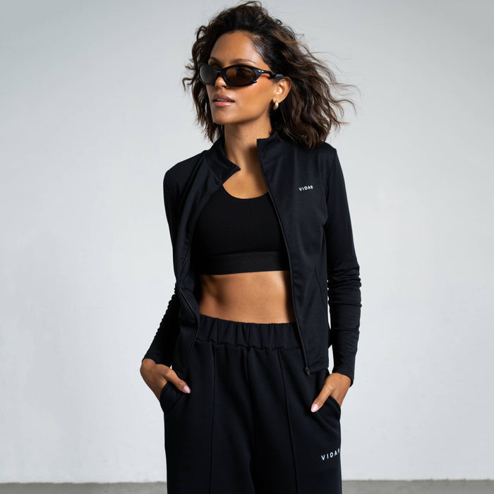 AURA | Natural Full-Zip | Black