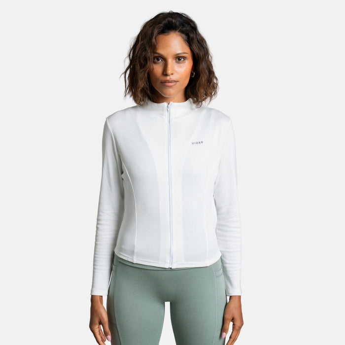 AURA | Natural Full-Zip | White