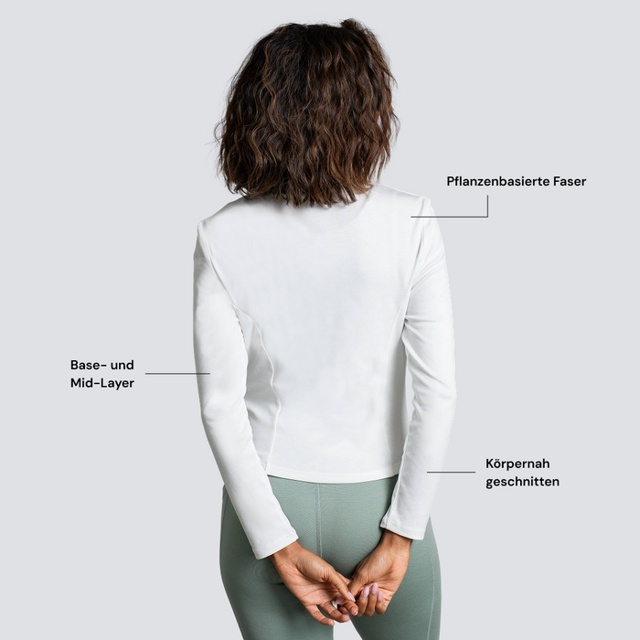AURA | Natural Full-Zip | White