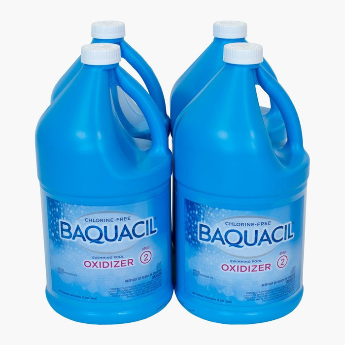 Baquacil Oxidizer 4-gallon case of chlorine-free Step 2 swimming pool water clarifier and liquid shock