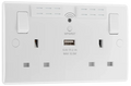 BG 822UWR 13A Double Socket with WiFi Range Extender & USB