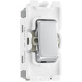 BG RBS12 Nexus Brushed Steel Grid 20AX Switch 2W, Single Pole