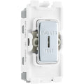 BG RPC12EL Nexus Polished Chrome Grid 20AX Sc Key Switch 2W, Single Pole  "Emg Ltg Test"
