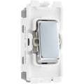 BG RPC14 Nexus Polished Chrome Grid 20AX Switch 2W Retractive  "Press"