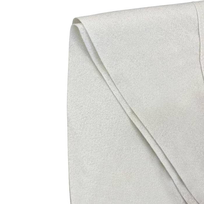 Close-up texture of the white Blue Torrent Rock Blocker Pool Liner Guard fabric