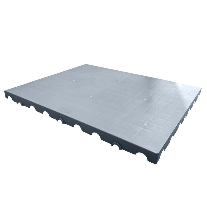 39.5-inch by 31-inch gray Blue Torrent pool equipment mounting pad for pool heaters, pumps, and filters