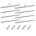 Bracing Rods for DIY Garden Beds – Two Short Rods Connect to Longer Rod