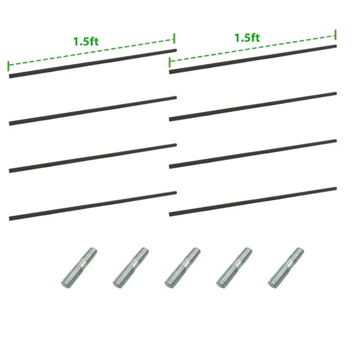 3ft (2×1.5ft rods) / Quartz Gray