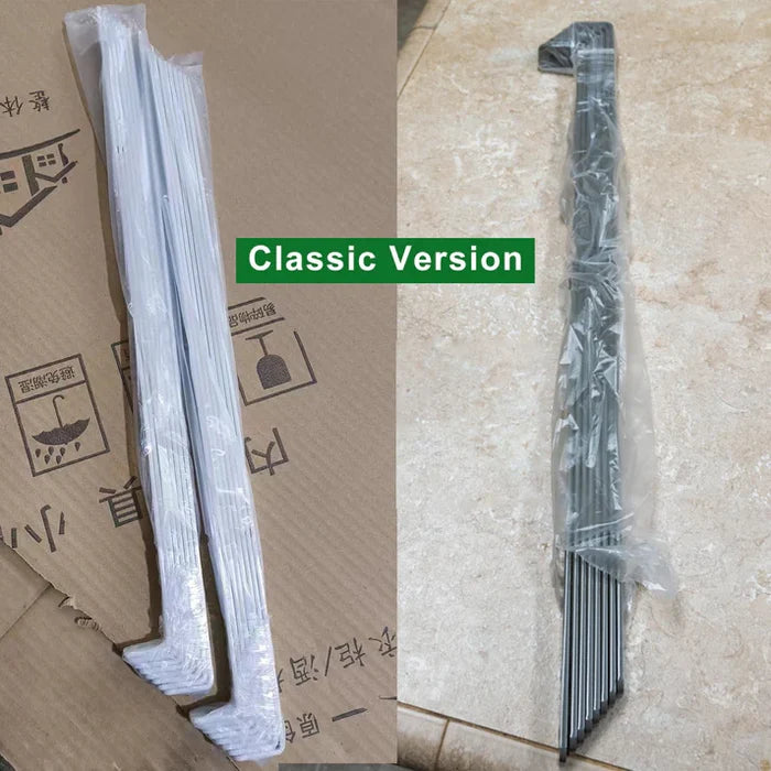 Bracing Rods for DIY Garden Beds – Two Short Rods Connect to Longer Rod