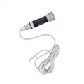 Carvin LED above-ground pool light and water return jet fitting assembly, complete with attached white power cord