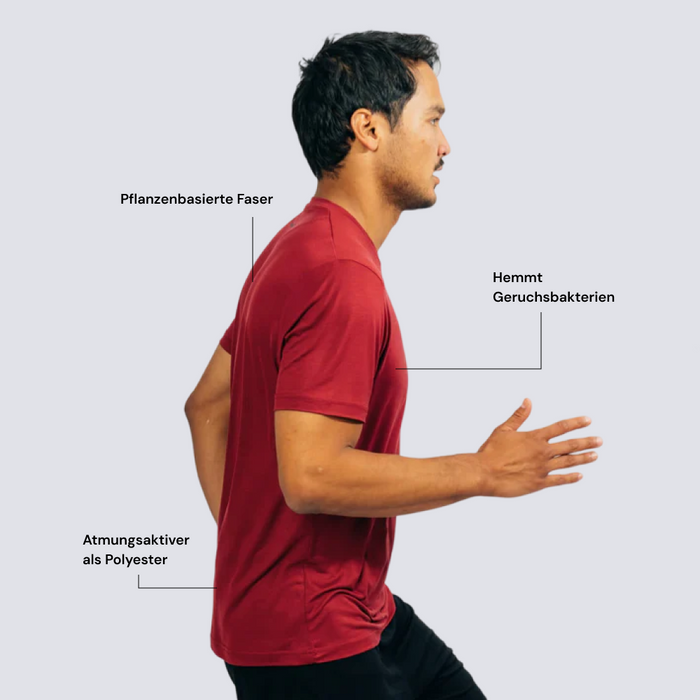 CHANGE I Natural Sport Tee | Active Red