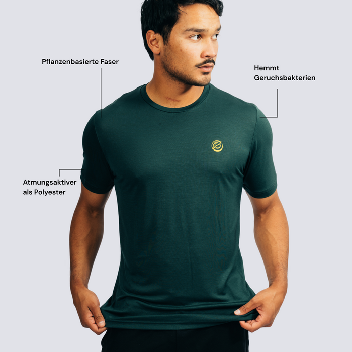 CHANGE I Natural Sport Tee | Forrest Green