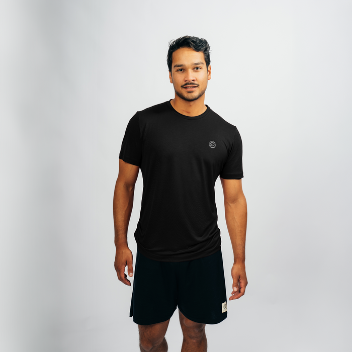 CHANGE I Natural Sport Tee I Black