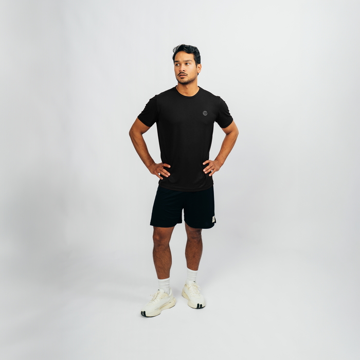 CHANGE I Natural Sport Tee I Black
