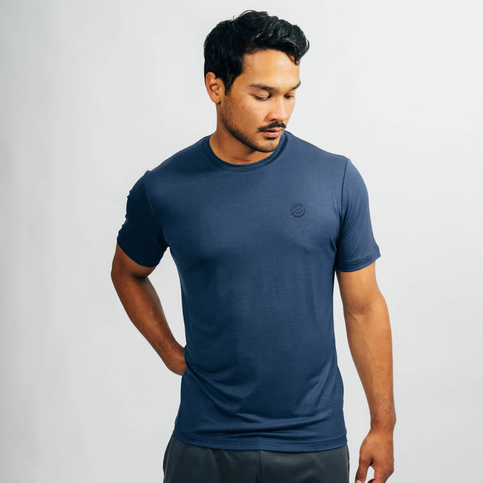 CHANGE I Natural Sport Tee | Navy Blue