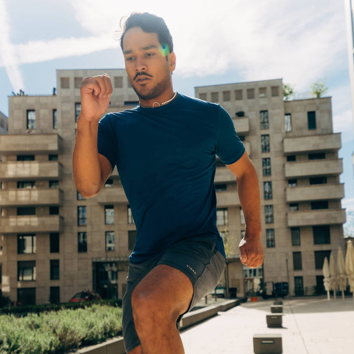 CHANGE I Natural Sport Tee | Navy Blue
