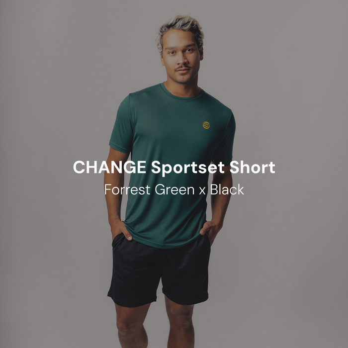 CHANGE Sportset Short | Forrest Green x Black