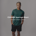 CHANGE Sportset Short | Forrest Green x Black